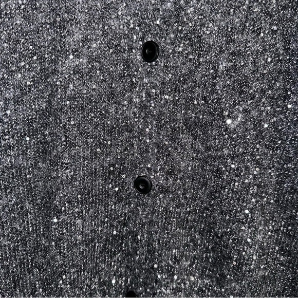 Like New ATM Gray Sequin Alpaca Button up Cardigan XS - Picture 6 of 12